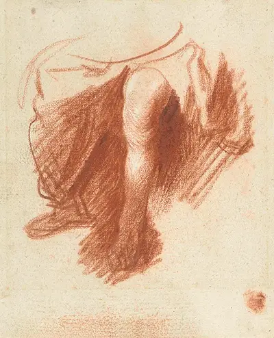 Study of the legs of a seated woman Rembrandt